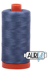 Aurifil Mako 50wt Cotton 1300 m 1422 yd. spool - 1248 Dark Grey Blue